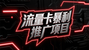 流量卡暴利推广项目一单100-200元附带推广资料-即用库